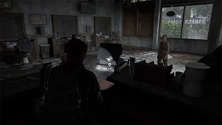 Po lewej stronie znajdziesz salon fryzjerski Franklins Barber Shop - The Last of Us 2: Droga na skróty / The Shortcut sekrety, znajdźki - The Last of Us 2 - poradnik do gry