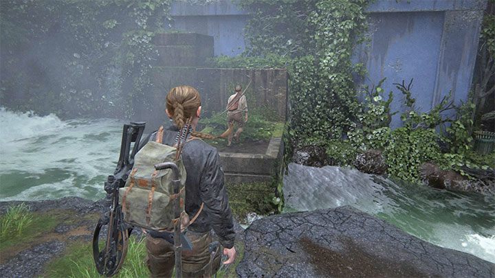 Tuż po opuszczeniu budynku Interbay, w którym były opisane powyżej 2 sekrety, musisz wykonać kilka skoków po półkach nad rzeką - The Last of Us 2: Droga na skróty / The Shortcut sekrety, znajdźki - The Last of Us 2 - poradnik do gry