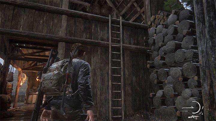 Udaj się na tyły chatki i skorzystaj z drabiny, by dostać się na poddasze - The Last of Us 2: Wyspa / The Island sekrety, znajdźki - The Last of Us 2 - poradnik do gry