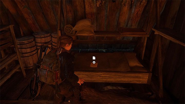 Dokument leży na łóżku w chatce - The Last of Us 2: Wyspa / The Island sekrety, znajdźki - The Last of Us 2 - poradnik do gry