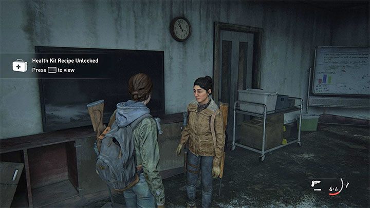 Ellie jest w stanie wytwarzać apteczki od samego początku gry, a konkretnie począwszy od etapu Patrol - The Last of Us 2: Lista broni i gadżetów - The Last of Us 2 - poradnik do gry