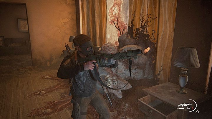 Miotacz ognia zdobywa się w etapie Zejście i więcej informacji na jego temat zamieściliśmy na stronie Miotacz ognia - jak zdobyć - The Last of Us 2: Lista broni i gadżetów - The Last of Us 2 - poradnik do gry