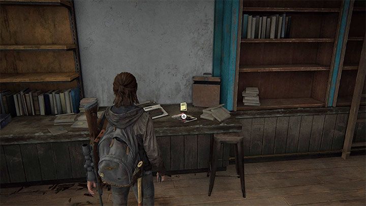 Po wkroczeniu do kawiarni odszukajcie podręcznik szkoleniowy dotyczący skradania się - Training Manual: Stealth - The Last of Us 2: Jak zdobyć i zainstalować tłumik? - The Last of Us 2 - poradnik do gry