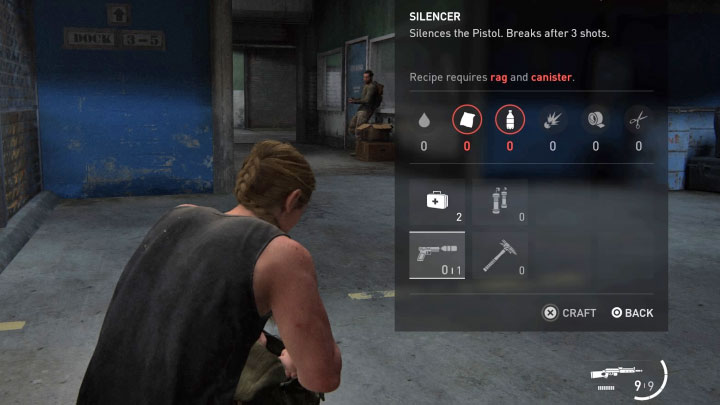 W dalszej części kampanii przejmiecie kontrolę nad postacią Abby i ona od razu będzie mogła wytwarzać tłumiki z zamiarem instalowania ich na pistolecie wojskowym (Military Pistol) - The Last of Us 2: Jak zdobyć i zainstalować tłumik? - The Last of Us 2 - poradnik do gry