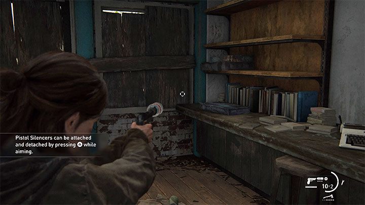 Tłumik można zainstalować wyłącznie na pistolecie - nie będzie on pasował do żadnej innej odmiany broni palnej - The Last of Us 2: Jak zdobyć i zainstalować tłumik? - The Last of Us 2 - poradnik do gry