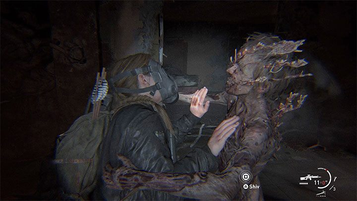 Trzecie zastosowanie ostrza to szybsze zabijanie przeciwników, z którymi Abby się siłuje - The Last of Us 2: Jak naprawiać broń białą i jak działają ostrza (Shiv)? - The Last of Us 2 - poradnik do gry