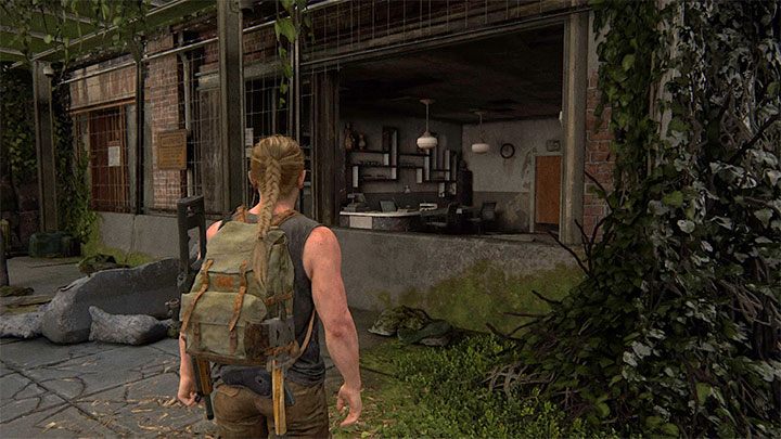 Nie idźcie dalej, tylko zajmijcie się przeszukaniem obszaru po prawej stronie - The Last of Us 2: Jak odblokować nowe kabury dla Ellie i Abby? - The Last of Us 2 - poradnik do gry
