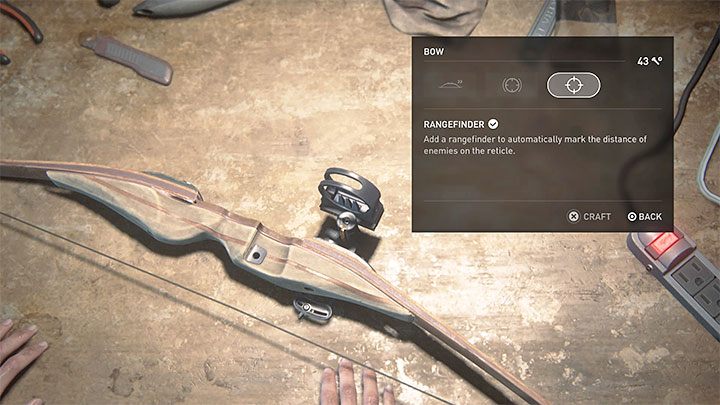 Zdecydowanie najlepszym ulepszeniem dla łuku jest Rangefinder - możecie je odblokować za 80 sztuk złomu po odwiedzeniu dowolnego warsztatu - The Last of Us 2: Jak zdobyć łuk dla Ellie? - The Last of Us 2 - poradnik do gry