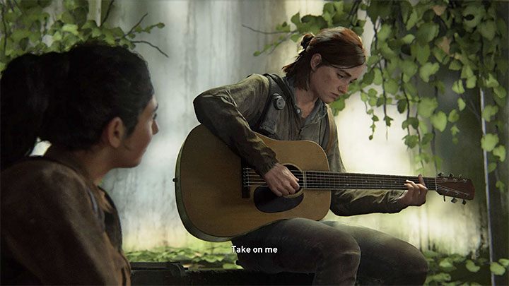 Możliwość grania na gitarze jest jedną z największych ciekawostek gry The Last of Us 2 i poświęciliśmy jej całą osobną stronę naszego poradnika - Gra na gitarze - The Last of Us 2: Easter-eggi - rozdziały Ellie - The Last of Us 2 - poradnik do gry