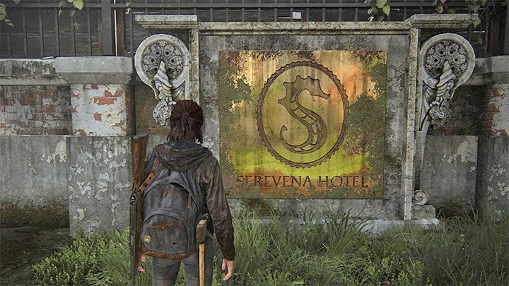Dość subtelny easter egg powiązany jest z Hotelem Serevena Hotel, który Ellie i Dina odwiedzają w końcowej części etapu Śródmieście - The Last of Us 2: Easter-eggi - rozdziały Ellie - The Last of Us 2 - poradnik do gry