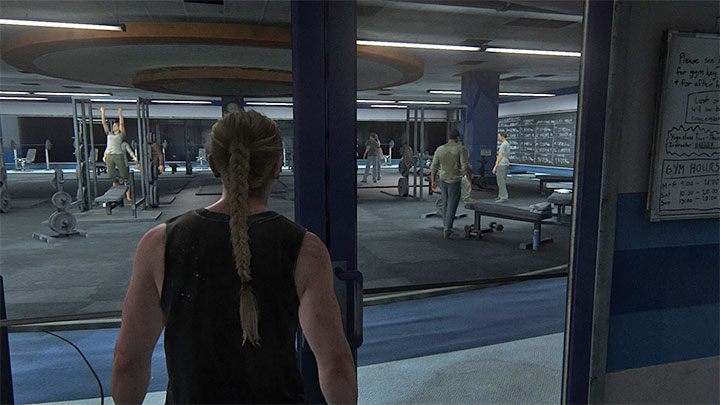 Podczas rozgrywania etapu Stadion miniesz m - The Last of Us 2: Easter-eggi - rozdziały Abby - The Last of Us 2 - poradnik do gry