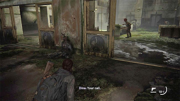 Przejdź przez ruiny aż dotrzesz do lobby banku - The Last of Us 2: Tak piękny, a tak skromny (So Great and Small) - trofeum - The Last of Us 2 - poradnik do gry