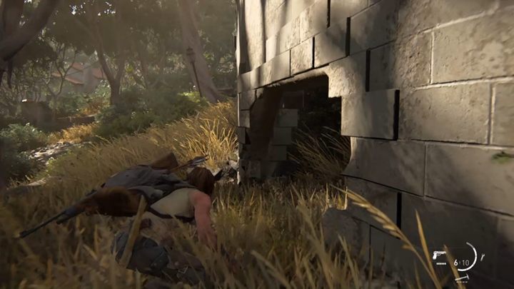 Twoim zadaniem jest dotrzeć do wnęki w ścianie - The Last of Us 2: W głąb lądu - solucja, opis przejścia - The Last of Us 2 - poradnik do gry