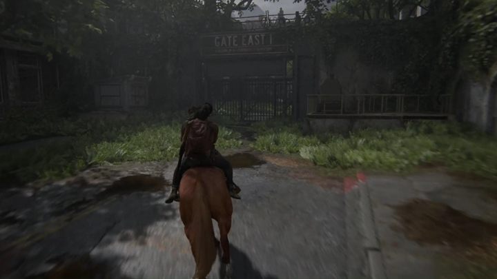 Idź schodami do góry i odwiedzaj kolejne pokoje - The Last of Us 2: Powrót z paliwem do bramy - solucja, opis przejścia - The Last of Us 2 - poradnik do gry