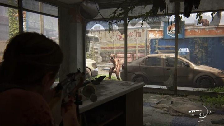 Po wszystkim wspinaj się po kontenerach do góry - The Last of Us 2: Pieszo - solucja, opis przejścia - The Last of Us 2 - poradnik do gry