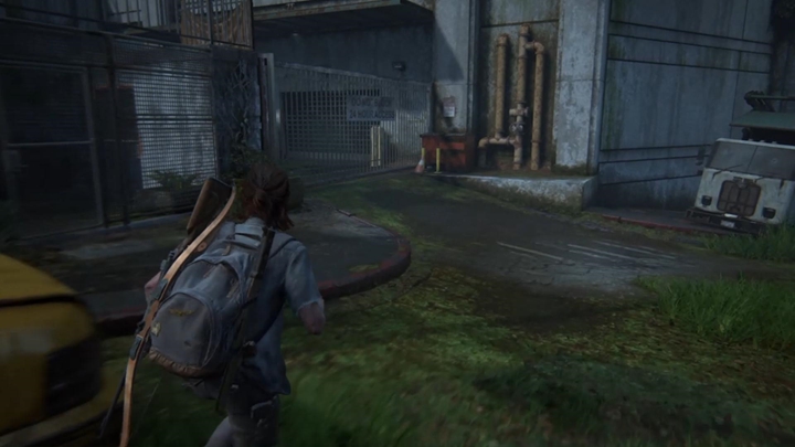 W okolicy masz kilka budynków do zwiedzenia (w tym jeden budynek z kilkoma klikaczami) - The Last of Us 2: W poszukiwaniu Nory - solucja, opis przejścia - The Last of Us 2 - poradnik do gry