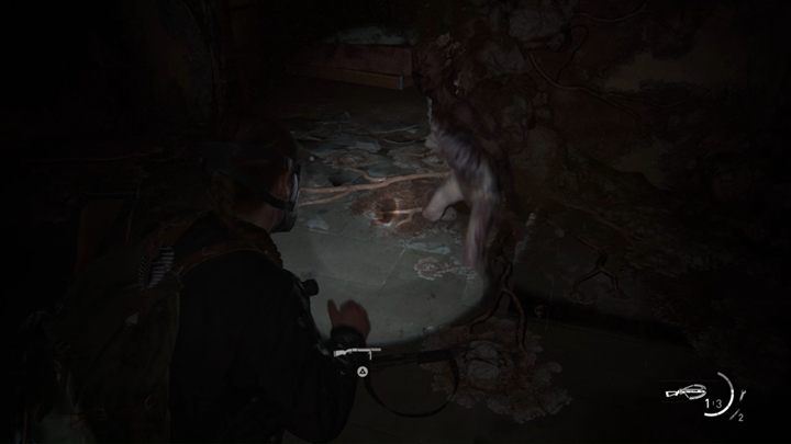 W jednym z pokoi ze ściany wyjdzie stalker - The Last of Us 2: Zejście - solucja, opis przejścia - The Last of Us 2 - poradnik do gry