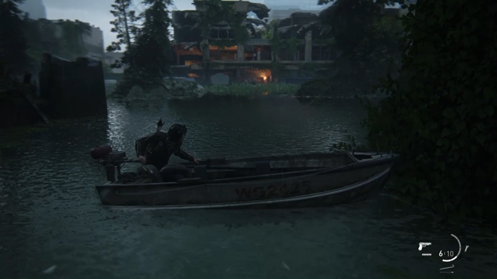 Płyń do Seattles Warehouse i wypłyń na zewnątrz - The Last of Us 2: Zatopione miasto/ podróż łodzią - solucja, opis przejścia - The Last of Us 2 - poradnik do gry