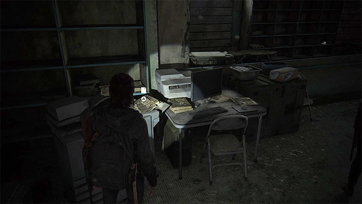 Poszukiwana ulotka leży na kserokopiarce - The Last of Us 2: Śródmieście / Downtown - mapa sekretów, znajdziek - The Last of Us 2 - poradnik do gry
