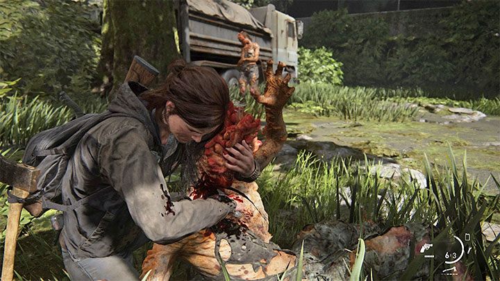 Grając jako Ellie możesz o wiele łatwiej zabijać klikacze, niż w pierwszej części TLoU - The Last of Us 2: Klikacze (Clickers) - taktyka, jak zabić - The Last of Us 2 - poradnik do gry