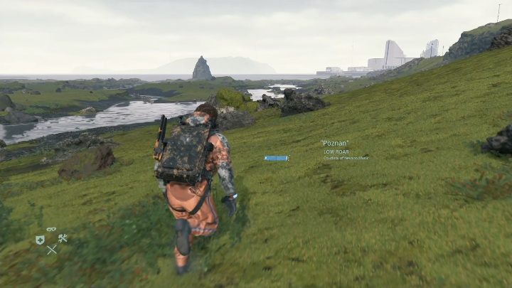 Pamiętaj, że w trakcie powrotu możesz już wspinać się na góry oraz podskakiwać, to znacznie przyśpieszy twoją podróż - Death Stranding: Prolog i rozdział 1 - Bridget | Opis przejścia, solucja - Death Stranding - poradnik do gry