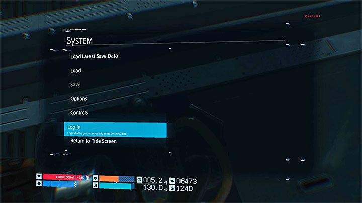 Jeżeli rozpocząłeś grę w trybie online i z jakiegoś powodu utraciłeś połączenie, to możesz podjąć próbę ponownego zalogowania się do serwerów gry - Czy multiplayer jest obowiązkowy w Death Stranding? - Death Stranding - poradnik do gry
