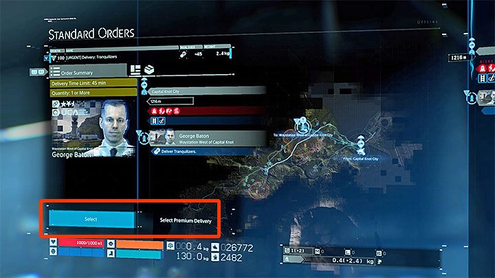 Dostawy premium są specjalną odmianą zleceń standardowych (Standard Orders) - Co to są dostawy premium w Death Stranding? - Death Stranding - poradnik do gry