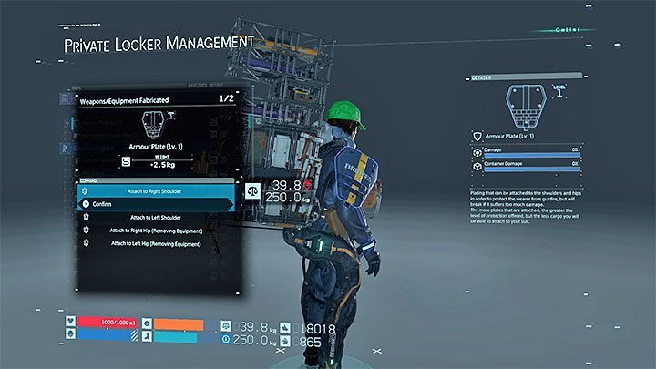 W Death Stranding nie można założyć pełnego pancerza, a jedynie fragmenty zbroi (Armour Plate) - Jak zdobyć zbroję w Death Stranding? - Death Stranding - poradnik do gry