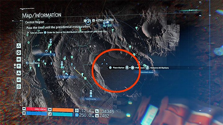 Jezioro kraterowe znajduje się kilkaset metrów na południe od złomowiska - Trofeum Dostawca usług publiicznych | Trofea i osiągnięcia w Death Stranding - Death Stranding - poradnik do gry