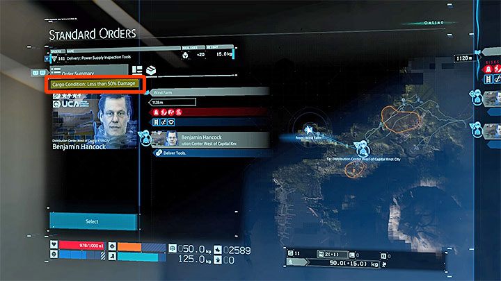 W momencie podejmowania się pobocznego zlecenia warto zwrócić szczególną uwagę na - Zlecenia standardowe | Death Stranding - Death Stranding - poradnik do gry