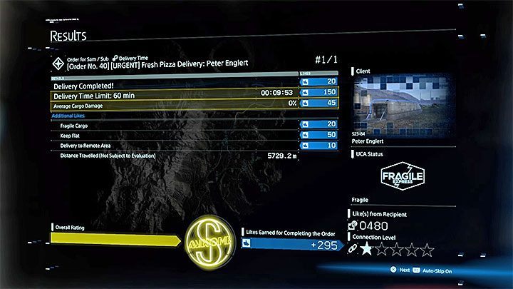 Po dotarciu do punktu docelowego ponownie zaparkuj blisko terminala - Jak przetransportować pizzę w Death Stranding? - Death Stranding - poradnik do gry