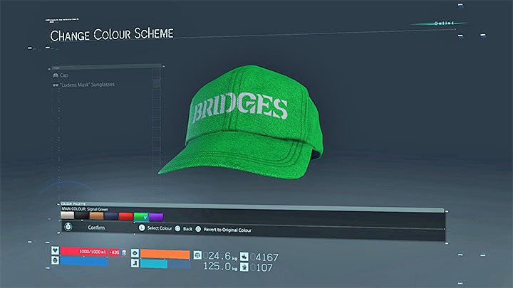 W kryjówce możesz też zmieniać kolor przedmiotów kosmetycznych - Czy można zmienić wygląd głównego bohatera w Death Stranding? - Death Stranding - poradnik do gry