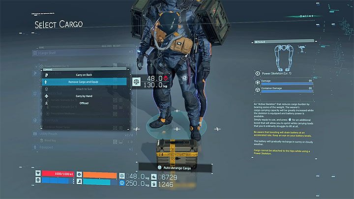 Pozyskany egzoszkielet wzmacniający warto od razu zainstalować - Jak zdobyć egzoszkielet w Death Stranding? - Death Stranding - poradnik do gry