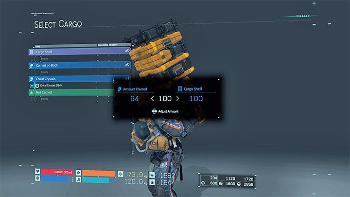 Kryształki możesz poddawać recyklingowi (opcja Recycle) w odwiedzanych sojuszniczych lokacjach - Jak zbierać kryształki chilorium w Death Stranding? - Death Stranding - poradnik do gry