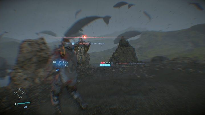 Po chwili będziesz musiał ponownie rzucać w niego ładunkami - Death Stranding: Rozdział 9 - Higgs | Opis przejścia, solucja - Death Stranding - poradnik do gry