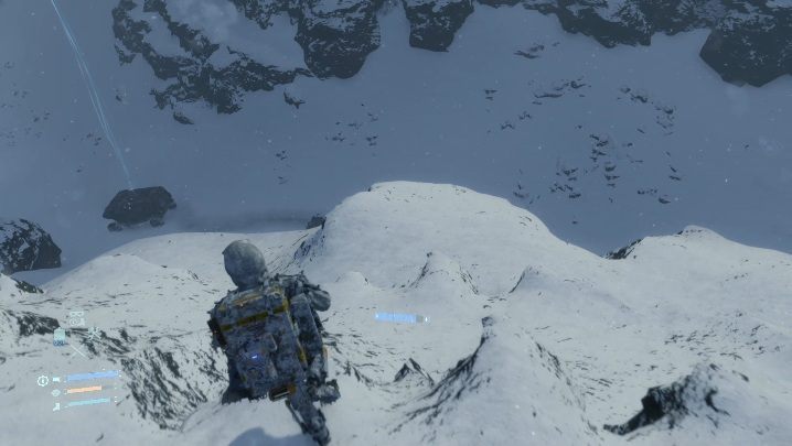 Po odzyskaniu paczki udaj się do Węzła Górskiego, aby oddać ubrania - Death Stranding: Rozdział 7 - Clifford | Opis przejścia, solucja - Death Stranding - poradnik do gry