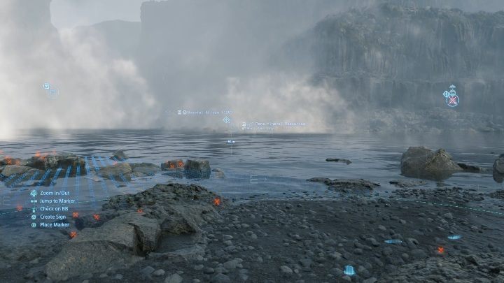 Na miejscu wyzbieraj cały towar - cztery paczki - Death Stranding: Rozdział 5 - Mama | Opis przejścia, solucja - Death Stranding - poradnik do gry