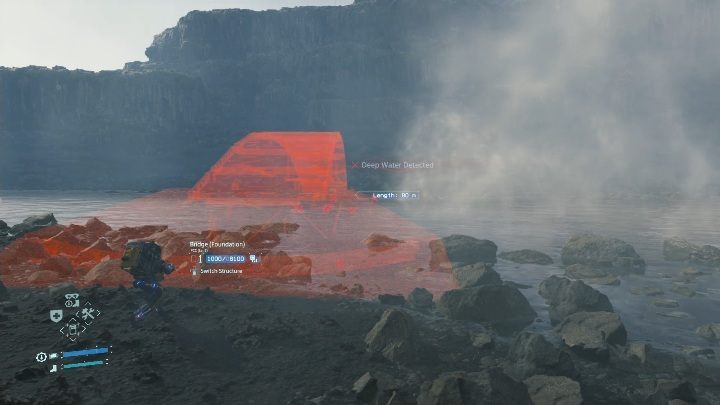 Pamiętaj, aby nie wchodzić do wody, a tym bardziej do niej nie wjeżdżać na motocyklu - Death Stranding: Rozdział 5 - Mama | Opis przejścia, solucja - Death Stranding - poradnik do gry