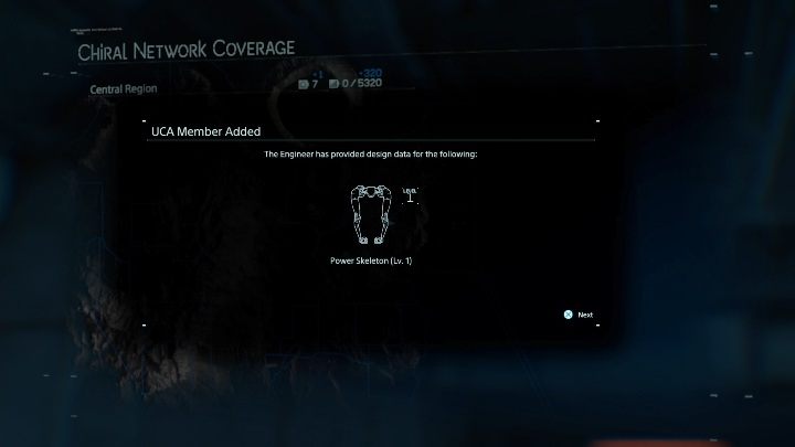 Za wykonanie zadanie otrzymasz pierwszy egzoszkielet - Power skeleton - Death Stranding: Rozdział 3 - Fragile | Opis przejścia, solucja - Death Stranding - poradnik do gry