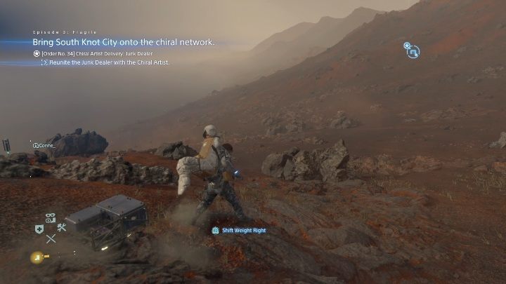 Gdzie rozpoczyna się misja: chiralistka - Death Stranding: Rozdział 3 - Fragile | Opis przejścia, solucja - Death Stranding - poradnik do gry