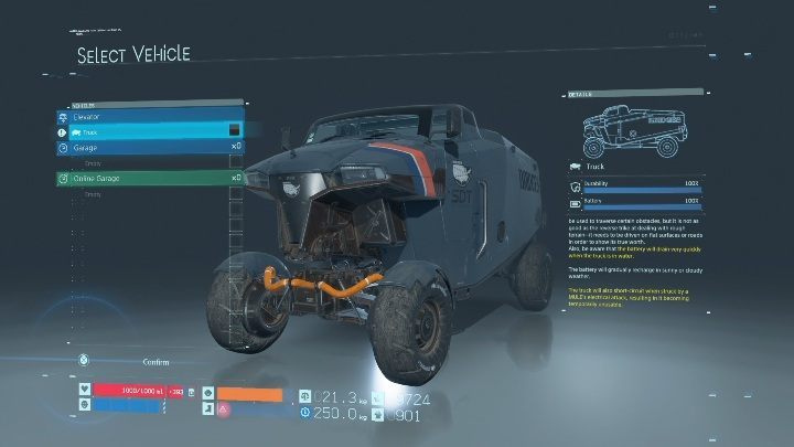 W nagrodę za wykonanie zadania otrzymasz pierwszy, czterokołowy pojazd - Death Stranding: Rozdział 3 - Fragile | Opis przejścia, solucja - Death Stranding - poradnik do gry
