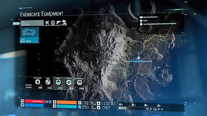 Innym sposobem na zdobycie nowej ciężarówki jest wyprodukowanie jej w sojuszniczej placówce - Pojazdy | Death Stranding - Death Stranding - poradnik do gry