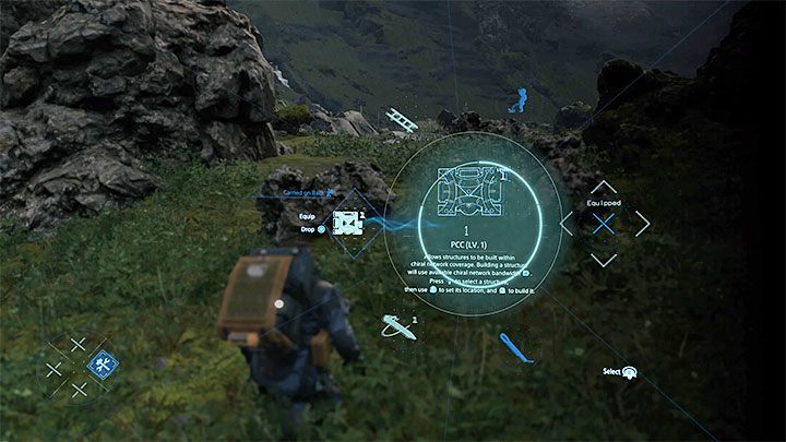 Jeżeli chcesz rozpocząć budowę, to musisz wybrać Asembler z rozwijanego menu - Stawianie konstrukcji | Death Stranding - Death Stranding - poradnik do gry