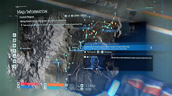 W naszym przykładzie konieczny okazał się powrót do centrum dystrybucyjnego - Gdzie mam dalej iść w Death Stranding? - Death Stranding - poradnik do gry