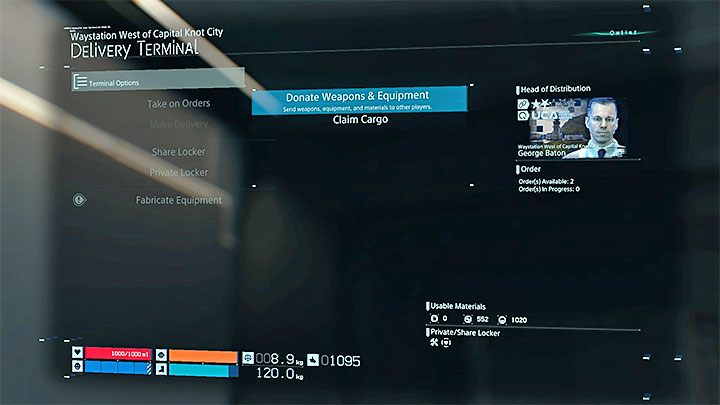 5) Zostawianiu prezentów dla innych graczy - Przedmioty te możesz umieszczać we wspólnej skrzynce (Share Locker) po to żeby zostały odebrane przez kogoś innego - Jak wygląda multiplayer w Death Stranding? - Death Stranding - poradnik do gry