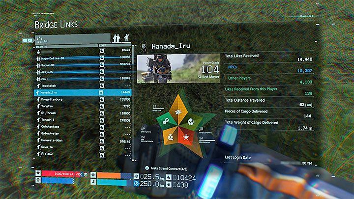 Zdobywanie lajków możesz śledzić w menu Bridge Linki dostępnym z menu pauzy - Do czego służą lajki w Death Stranding? - Death Stranding - poradnik do gry