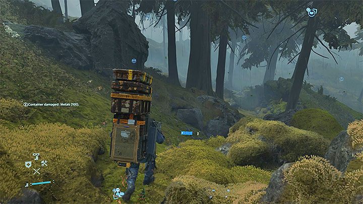 Do konfrontacji z wynurzonymi dojdzie po wkroczeniu do małego lasu - Jak uniknąć wynurzonych w drodze na farmę wiatrową w Death Stranding? - Death Stranding - poradnik do gry