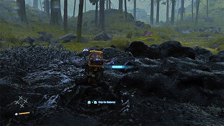 Przejście przez cały las pozostając niewykrytym jest możliwe, choć będzie trudne - Jak uniknąć wynurzonych w drodze na farmę wiatrową w Death Stranding? - Death Stranding - poradnik do gry