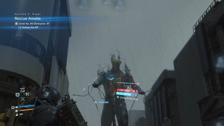 Jeśli posiadasz wyrzutnie rakiet celuj w klatkę piersiową giganta - Gigant | Boss w Death Stranding - Death Stranding - poradnik do gry