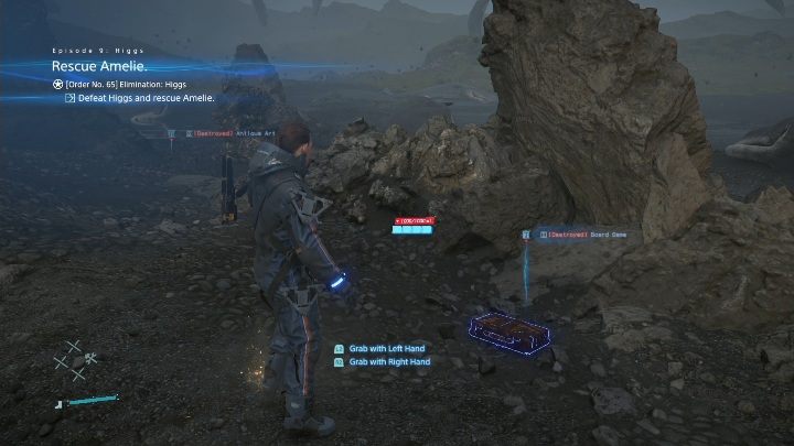 Pierwszą rzeczą, którą musisz zrobić jest podniesienie ładunków leżących na ziemi i odnalezienie swojego przeciwnika - Higgs | Boss w Death Stranding - Death Stranding - poradnik do gry